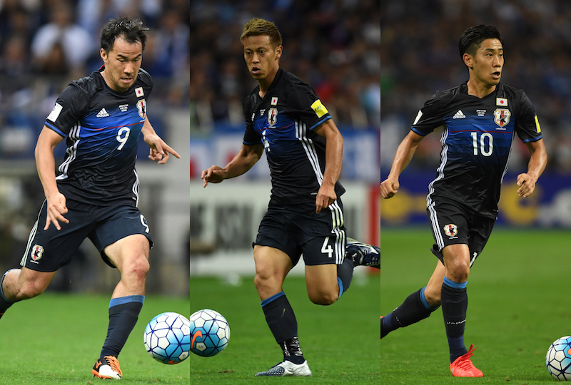 岡崎慎司　本田圭佑　香川真司