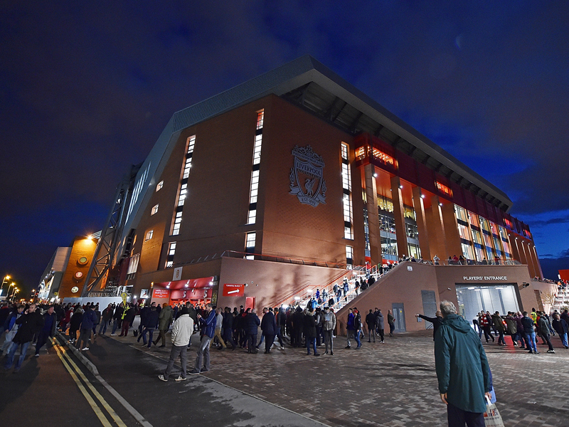 マンデーナイト・マッチの舞台となったアンフィールド　[写真]＝Liverpool FC via Getty Images