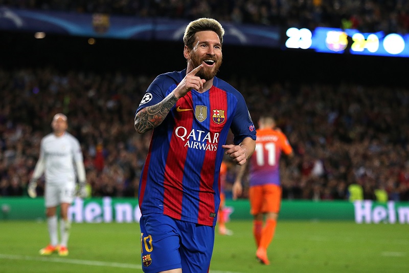 ハットトリックを達成したメッシ [写真]=Getty Images