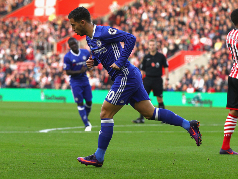 先制ゴールを決めたアザール　[写真]＝Getty Images