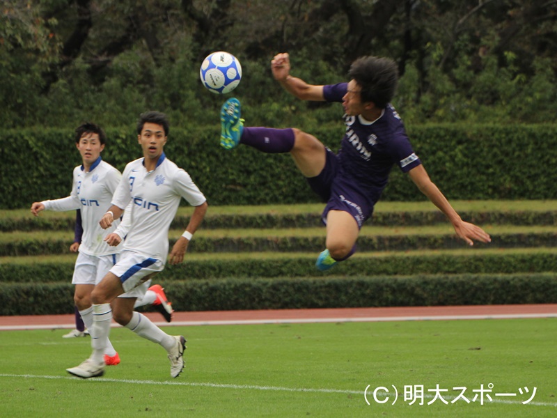 明治大は桐蔭横浜大の堅守を崩せずドロー　17戦ぶりの無得点に終わる