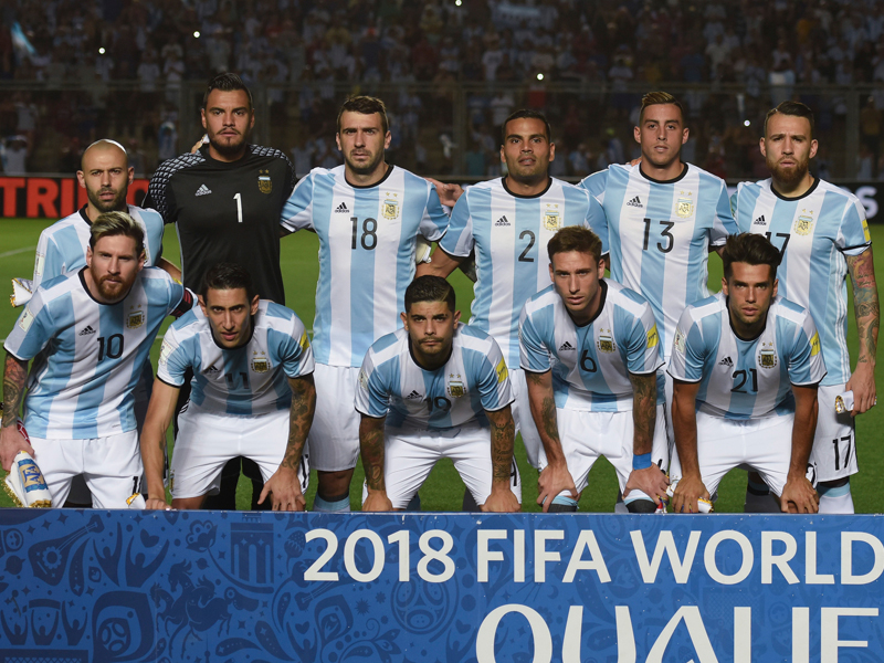 アルゼンチン代表の先発メンバー　[写真]＝LatinContent/Getty Images