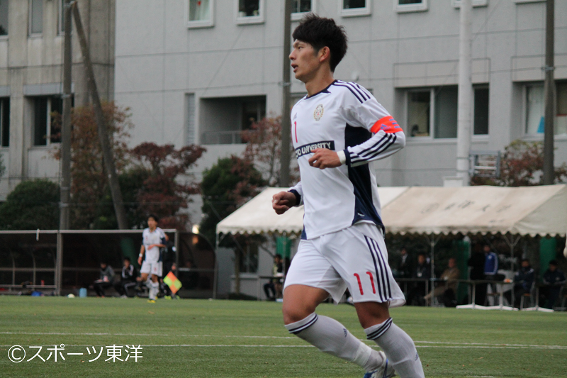「サッカーは一区切り」、ラスト2試合にすべてをかける東洋大FW佐藤仁紀「1部昇格を後輩たちに」