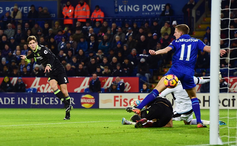 マルコス・アロンソのゴールシーン [写真]＝Getty Images