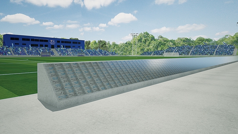 ネームプレート設置イメージ図 [写真]＝FC今治