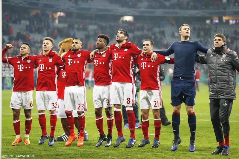 【写真ギャラリー】2017.2.7 DFBポカール3回戦 バイエルン 1－0 ヴォルフスブルク