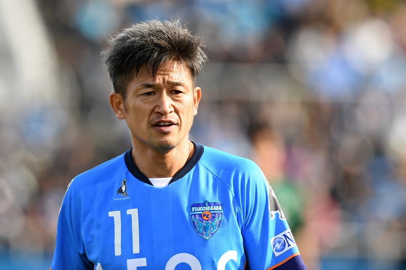 50歳カズ先発の松本戦をりさ子夫人が観戦「50歳で現役ってホント凄い！」