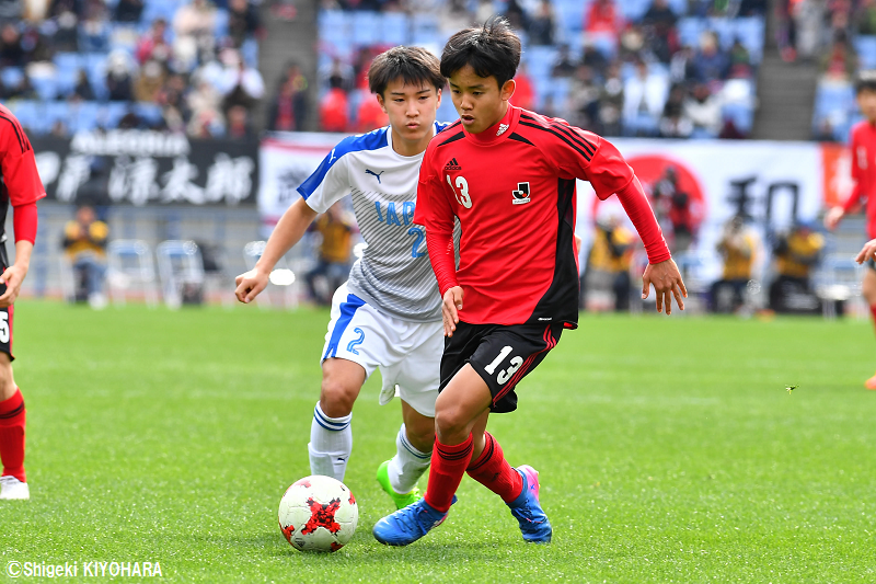 日本高校選抜、町野のミドル弾など4ゴール圧勝…久保らJリーグ選抜を完封
