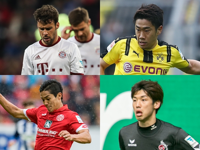 香川真司、武藤嘉紀、大迫勇也