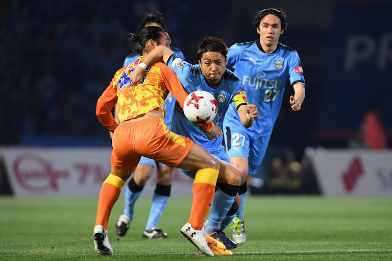 川崎、憲剛弾で一時逆転も…終了間際に痛恨の失点で清水とドロー