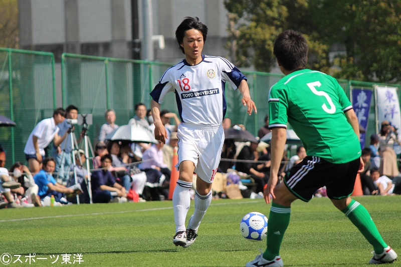 「1部でもやれる」…東洋大MF松崎、初スタメンで感じた確かな手応え