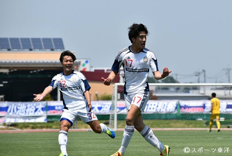 攻守に躍動した東洋大MF勝野、ゴール後には兄へ捧げるゆりかごダンスも披露