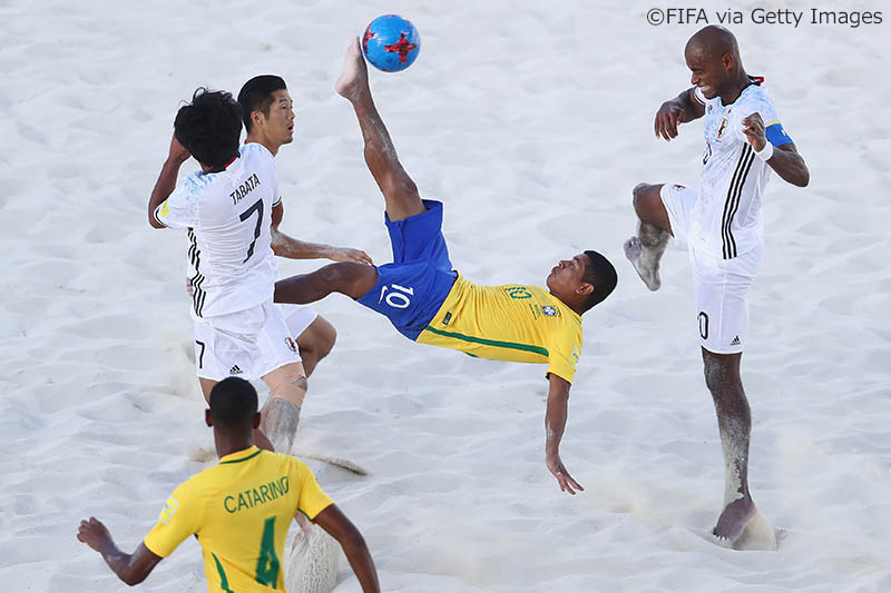 ビーチサッカー日本代表、ブラジルに敗れ大会を終える「ベスト8まで