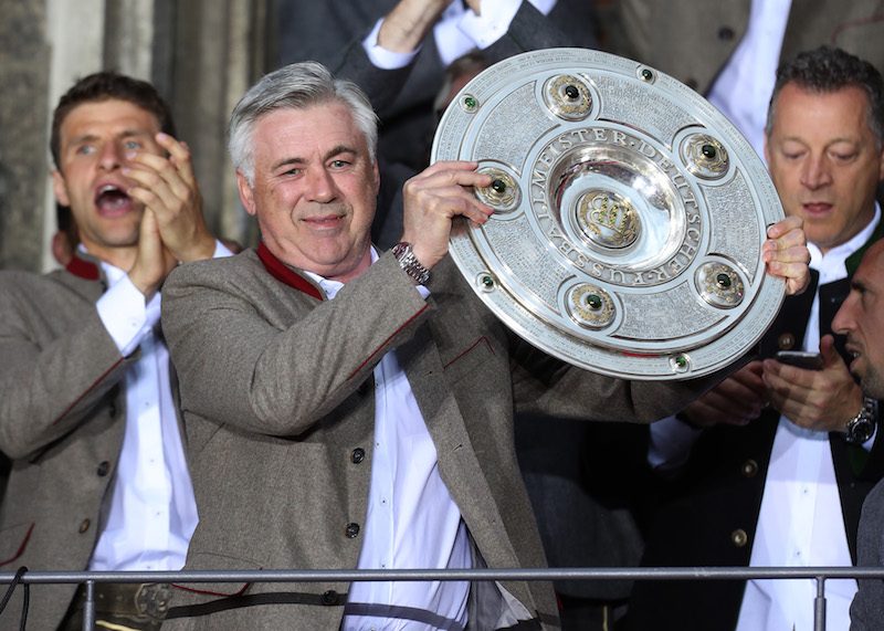 Bayern Muenchen Celebrate German Championship At Town Hall Balcony