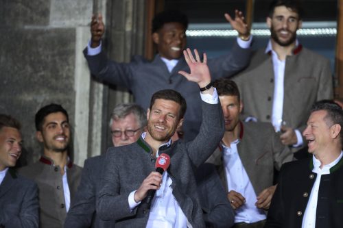 Bayern Muenchen Celebrate German Championship At Town Hall Balcony