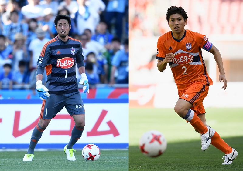 新潟、2選手の手術実施を発表…GK大谷は8週間、DF大野は12週間の見込み