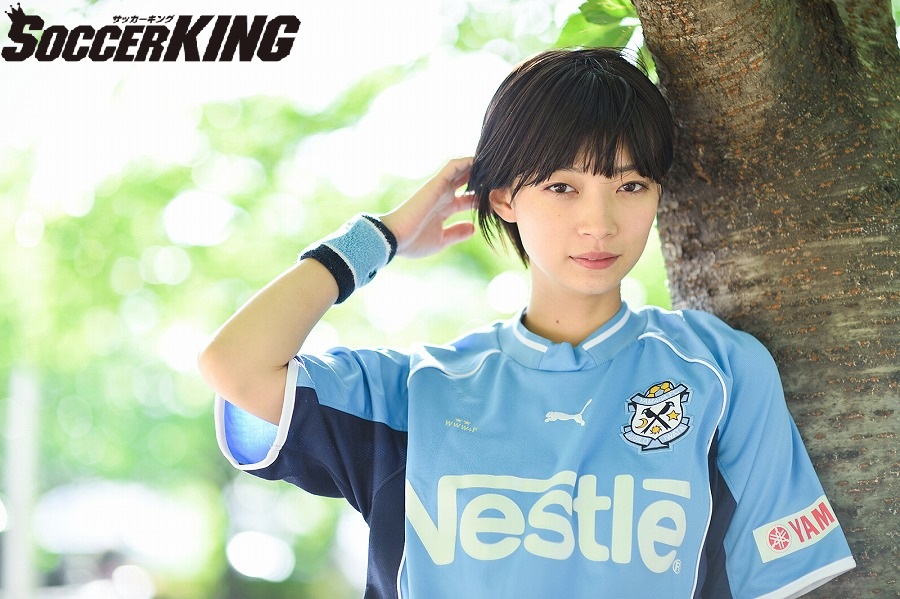 Jリーグと私 田中真琴 モデル 女優 私がジュビロ磐田を愛する理由 サッカーキング