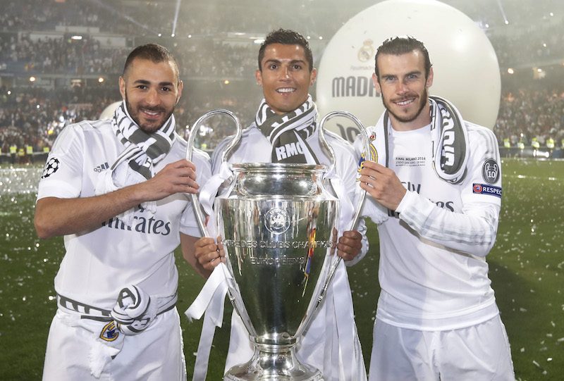 Real Madrid Celebrate After They Win Champions League Final