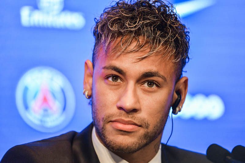 New signing player Neymar - Paris Saint-Germain