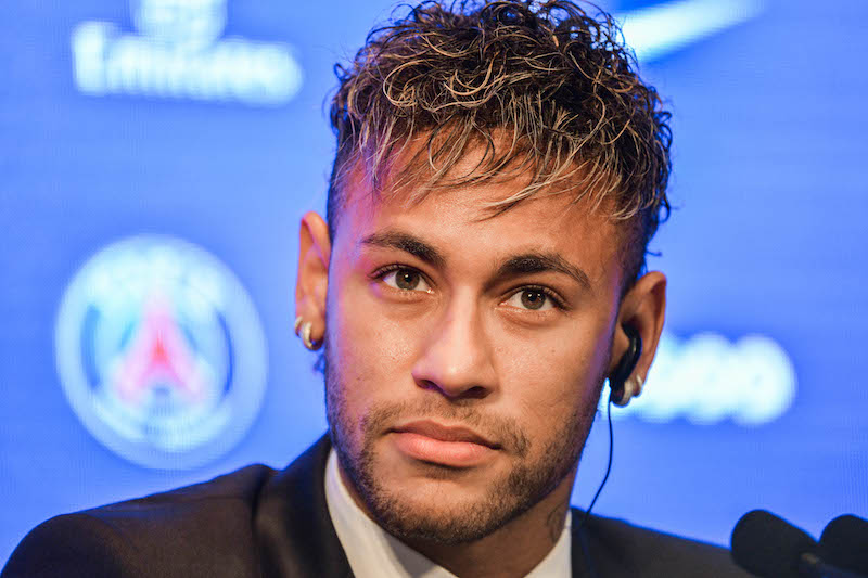 New signing player Neymar - Paris Saint-Germain