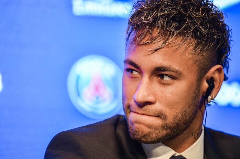 New signing player Neymar - Paris Saint-Germain