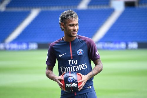 New signing player Neymar - Paris Saint-Germain