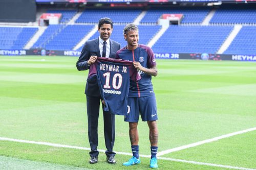 New signing player Neymar - Paris Saint-Germain