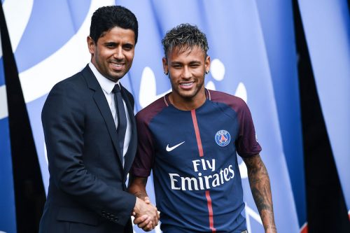 New signing player Neymar - Paris Saint-Germain