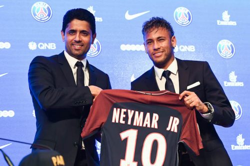 New signing player Neymar - Paris Saint-Germain