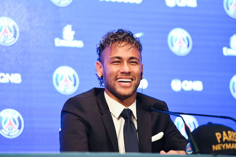 New signing player Neymar - Paris Saint-Germain