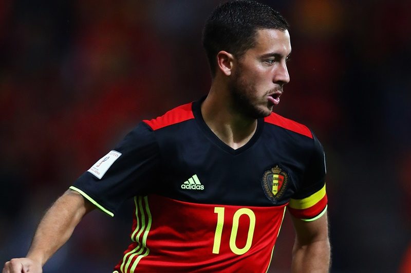 ロシアW杯 ベルギー代表 アザール フルパッチ マッチデイ付 2018