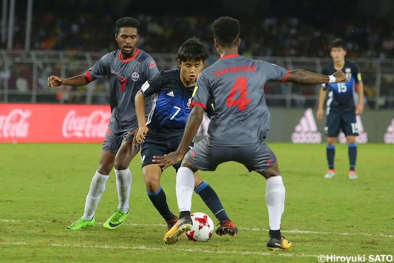 写真ギャラリー 17 10 14 Fifa U 17ワールドカップインド17 U 17日本代表 1 1 U 17ニューカレドニア代表 サッカーキング