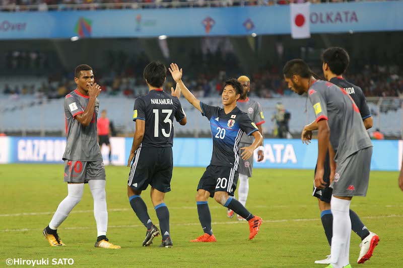 U 17日本代表 最終節はドローも2位で決勝tへ 中村が大会4点目 サッカーキング