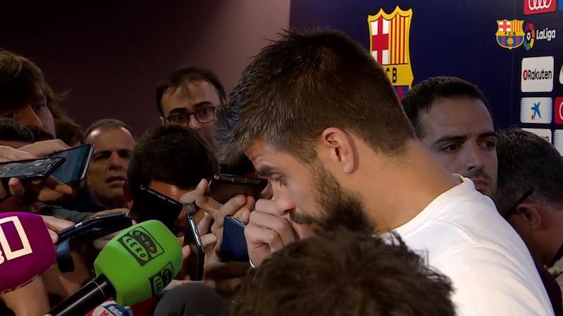 ピケ、カタルーニャ独立問題で首相を非難「低レベルな政治力」