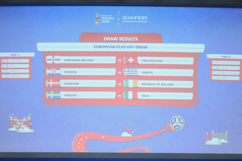 W杯欧州予選プレーオフ組み合わせが決定 イタリアとスウェーデンが激突 サッカーキング
