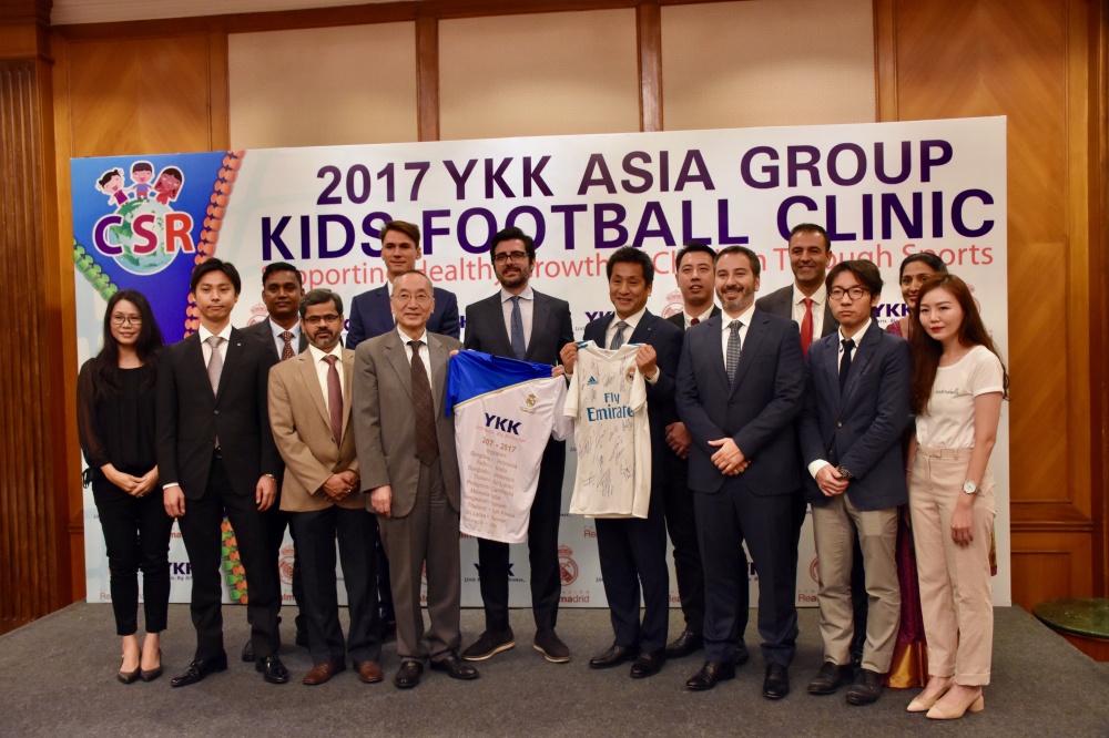 YKKアジアグループ、インドでレアル・マドリードとサッカー教室を開催