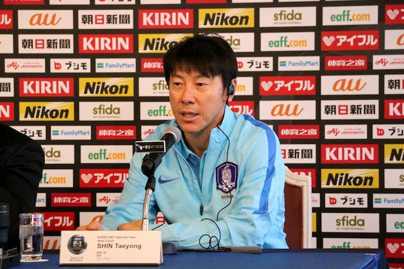 E 1最多優勝の韓国代表 シン テヨン監督 史上初の連覇を目指す サッカーキング