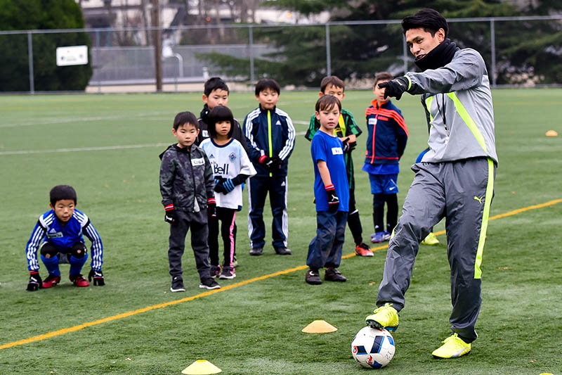 工藤壮人ファミリー・サッカークリニック、バンクーバーで開催