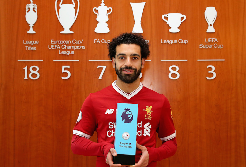 プレミア史上初 リヴァプールfwサラーが今季3度目の月間mvpを受賞 サッカーキング プレミア史上初 リヴァプールfwサラーが今季3度目の月間mvpを受賞 サッカーキング