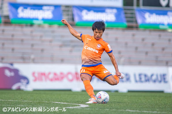 高橋建也の直接FKが決勝点、アルビ新潟Sが開幕6連勝