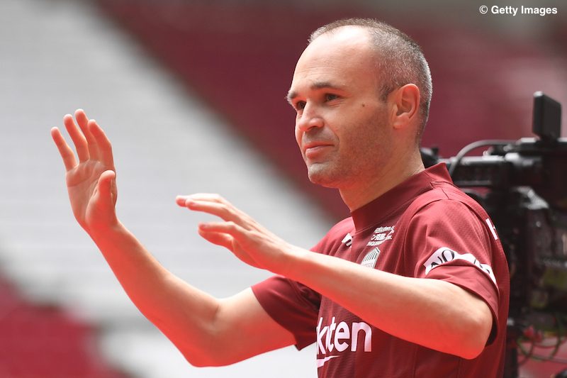 Andres Iniesta Meets Vissel Kobe Supporters