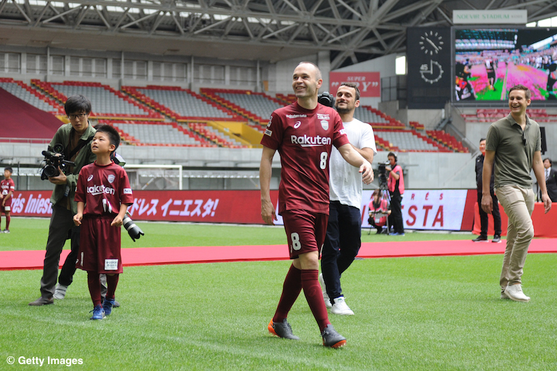 Andres Iniesta Meets Vissel Kobe Supporters