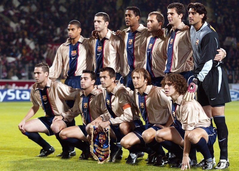 FUSSBALL: CL 02/03, BAYER 04 LEVERKUSEN - FC BARCELONA 1:2