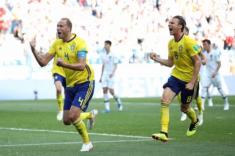 キャプテンのpk弾でスウェーデンが勝利 韓国は2大会ぶりの白星ならず サッカーキング
