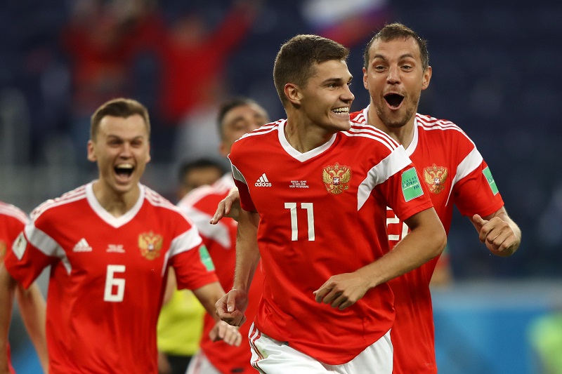 開催国ロシアが連勝で突破に前進 エジプトはサラーが得点も敗退危機に サッカーキング