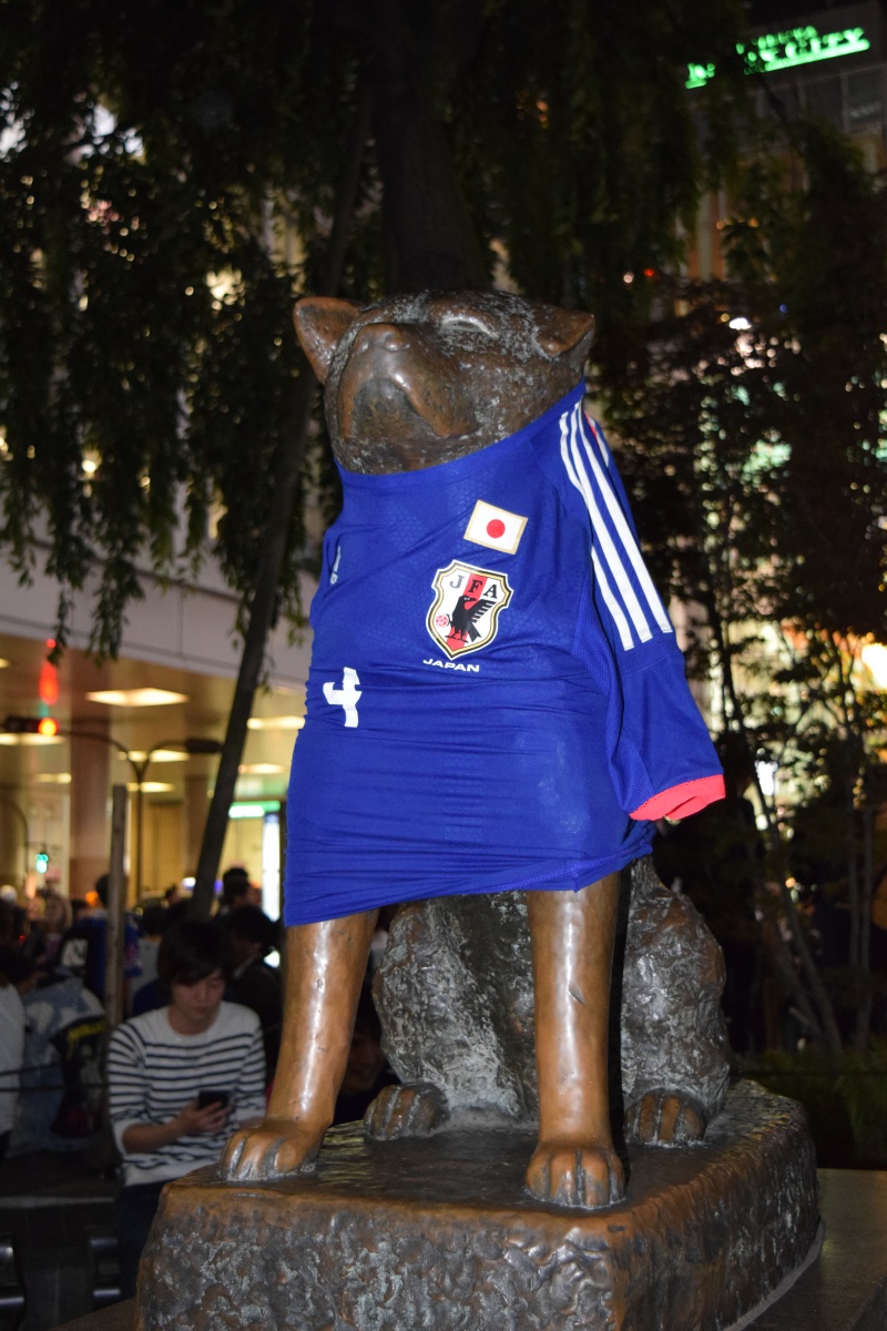 日本代表の勝利に渋谷は歓喜の渦 Djポリス も出動で安全を呼び掛ける サッカーキング