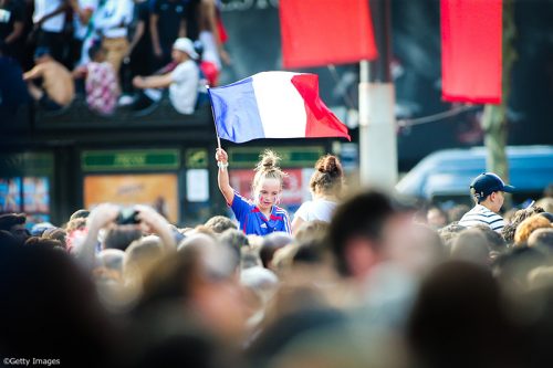 France's World Cup Winning Team Parade Down The Champs Elysee