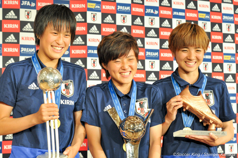 【写真ギャラリー】FIFA U-20 女子ワールドカップフランス 2018 U-20 日本女子代表 優勝報告会見