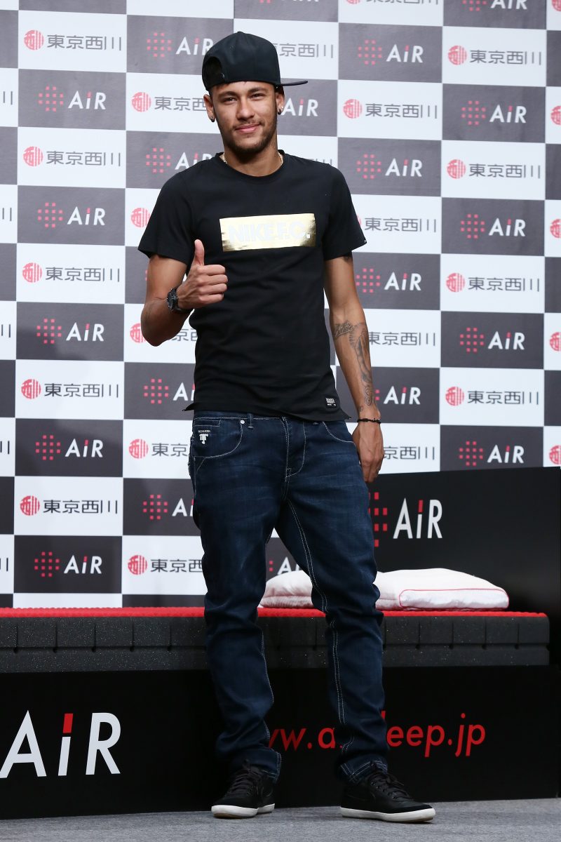 Neymar Announces Advertising Contract For Nishikawa Sangyo's AiR Mattresses In Tokyo