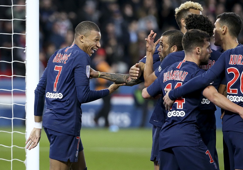 ムバッペが新記録樹立！　主力欠場のPSG、格下に3発快勝で首位独走